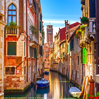 Buy canvas prints of Water Canal in Venice by Stefano Orazzini