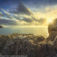 Buy canvas prints of Buca delle Fate rocks at sunset. Tuscany by Stefano Orazzini