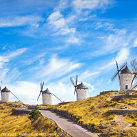 Buy canvas prints of Windmills of Consuegra. Castile La Mancha, Spain by Stefano Orazzini