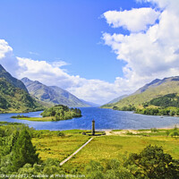 Buy canvas prints of Glenfinnan Monument and Loch Shiel. Highlands, Scotland by Stefano Orazzini