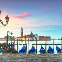 Buy canvas prints of Venice, San Giorgio and Gondolas. Italy by Stefano Orazzini