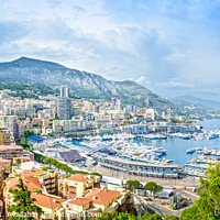 Buy canvas prints of Monaco principality cityscape by Stefano Orazzini