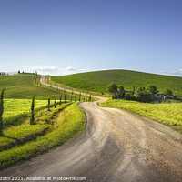 Buy canvas prints of Route of the via Francigena. Winding Road by Stefano Orazzini