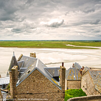 Buy canvas prints of Mont Saint Michel monastery and bay. Normandy, France. by Stefano Orazzini