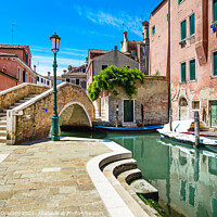 Buy canvas prints of Venice cityscape, canal, bridge and traditional buildings. by Stefano Orazzini