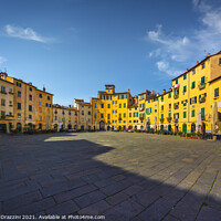 Buy canvas prints of Lucca, Piazza dell'Anfiteatro square. Tuscany by Stefano Orazzini