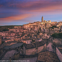 Buy canvas prints of Matera ancient town i Sassi, Basilicata, Italy by Stefano Orazzini