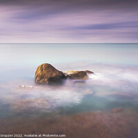 Buy canvas prints of Rock and sea, long exposure photography. by Stefano Orazzini