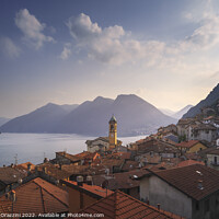 Buy canvas prints of Colonno village, Lake Como district. Italy, Europe. by Stefano Orazzini