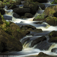 Buy canvas prints of Padley Gorge Burbage brook by Keith Bowser