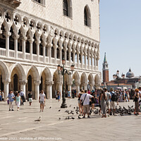 Buy canvas prints of St Marks Square Venice by Keith Bowser