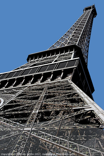 Eiffel Tower Champ de Mars Paris. Le Dame de Fer. Picture Board by Malcolm White