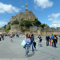 Buy canvas prints of France Mont Saint Michel France. Mont Saint Michel by Malcolm White