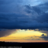 Buy canvas prints of Sunset over the Normandie Countryside of Domfront 61700. France. by Malcolm White
