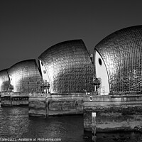 Buy canvas prints of Thames Barrier London by John Gilham