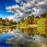 Buy canvas prints of Autumn leaves at Sheffield Park by John Gilham
