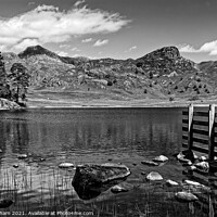 Buy canvas prints of Blea Tarn Lake District Cumbria by John Gilham