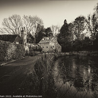 Buy canvas prints of Mill Pond - Wateringbury Kent by John Gilham