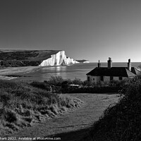 Buy canvas prints of The Seven Sisters from Cuckmere Haven by John Gilham