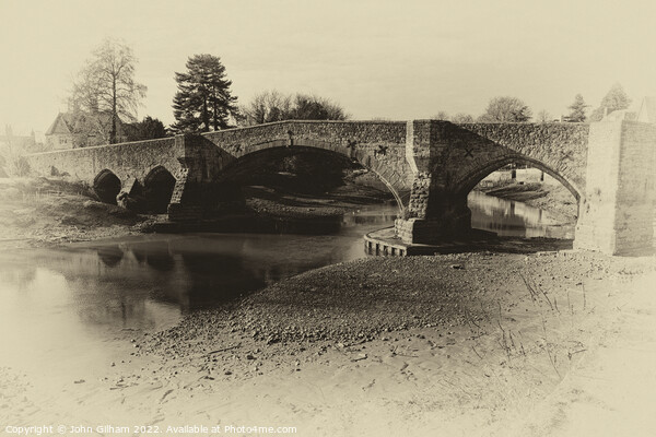 Aylesford Bridge Kent England UK Framed Mounted Print by John Gilham