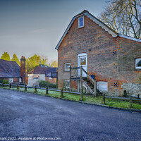 Buy canvas prints of The Old Mill Wateringbury Maidstone Kent by John Gilham