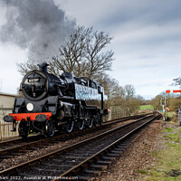 Buy canvas prints of Locomotive No 80151 Steam Engine Bluebell Railway Sheffield Park Sussex by John Gilham