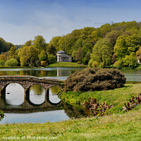 Buy canvas prints of Stourhead Park in Wiltshire England UK by John Gilham