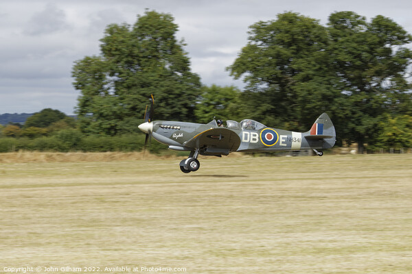Spitfire Elizabeth - Headcorn Aerodrome Kent Framed Mounted Print by John Gilham
