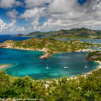 Buy canvas prints of Sailing Boats in English Harbour - Antigua, The Ca by John Gilham