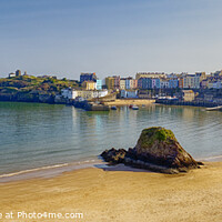 Buy canvas prints of Tenby Beach - South Wales by John Gilham
