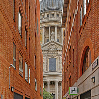 Buy canvas prints of St Pauls between two walls by John Gilham