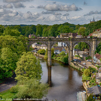 Buy canvas prints of Knarseborough Rail Viaduct - North Yorkshire by John Gilham