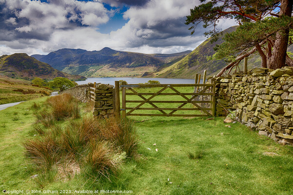 The Gate to Crummock Water - The Lake District Cum Picture Board by John Gilham