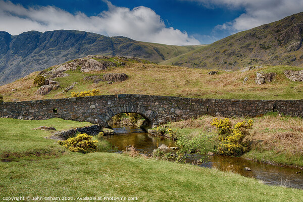 Stone Bridge at Wastwater in The Lake District Cumbria UK Picture Board by John Gilham