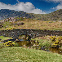 Buy canvas prints of Stone Bridge at Wastwater in The Lake District Cumbria UK by John Gilham