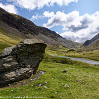 Buy canvas prints of Honister Pass in The English Lake District of Cumbria UK by John Gilham