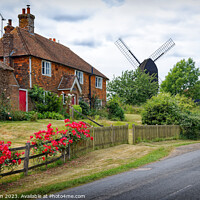 Buy canvas prints of The Mill House Rolvenden in Kent UK by John Gilham
