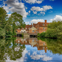 Buy canvas prints of Flatford Mill Suffolk England UK by John Gilham