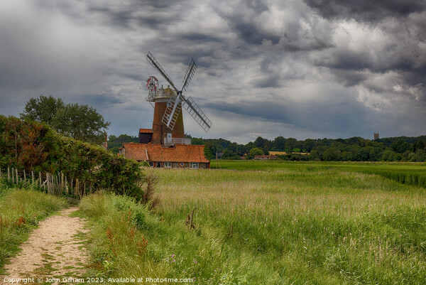 Cley Windmill, Cley, next the Sea, Holt, Norfolk,  Acrylic by John Gilham