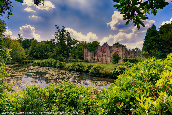 The ruins of Old Scotney Castle in Kent England Uk late afternoon Picture Board by John Gilham