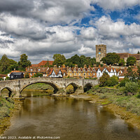 Buy canvas prints of Aylesford and the River Medway at Low Tide Kent En by John Gilham