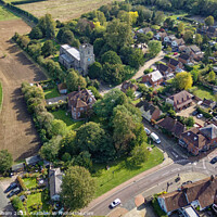 Buy canvas prints of Drone shot of East Malling Village in the county of Kent UK by John Gilham