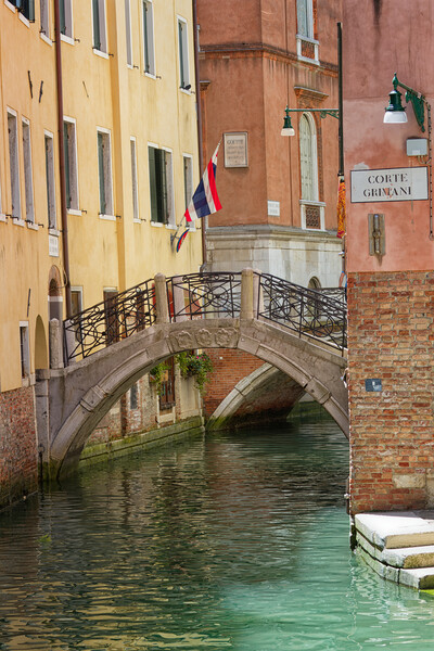Corte Grimani Venice Italy Picture Board by John Gilham