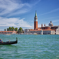 Buy canvas prints of Gondola and Venice scene by John Gilham