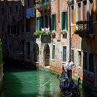 Buy canvas prints of Gondola Ride in Venice Italy by John Gilham