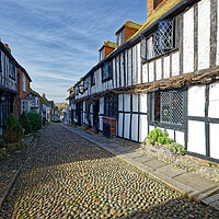 Buy canvas prints of Outdoor cobbled street in Rye East Sussex England UK by John Gilham