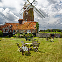 Buy canvas prints of Cley Windmill, Cley, Next the Sea, Norfolk, England UK by John Gilham