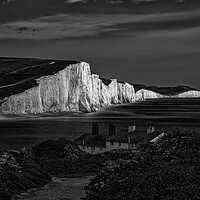Buy canvas prints of Seven Sisters Cuckmere Haven Sussex by John Gilham