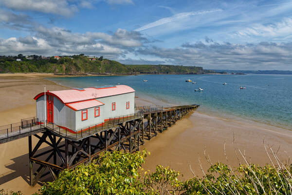 Old lifeboat station on Castle Hill Tenby Wales UK Picture Board by John Gilham