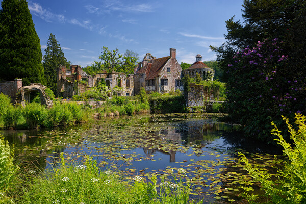 Scotney Castle Landscape Photography Picture Board by John Gilham
